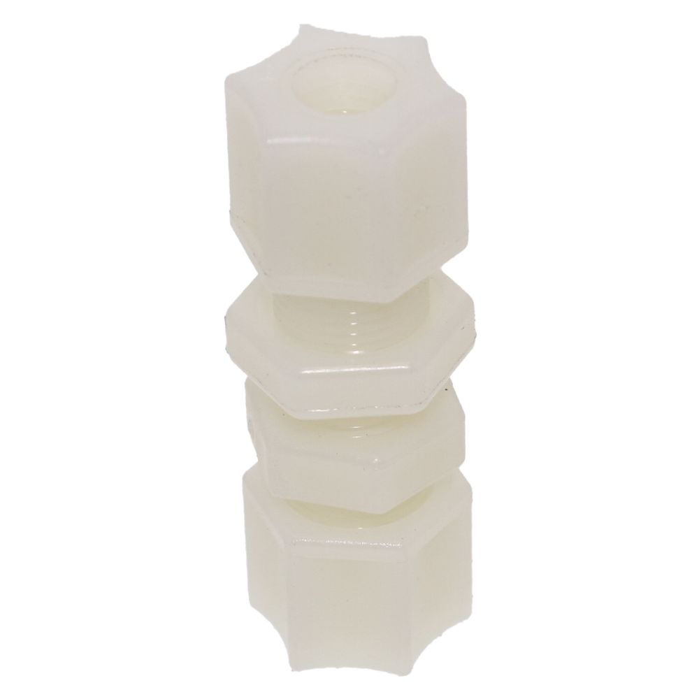 JACO 20-6-N-PG Bulkhead Union 3/8 OD x 5/8 Comp Thread Nylon Gripper Nut