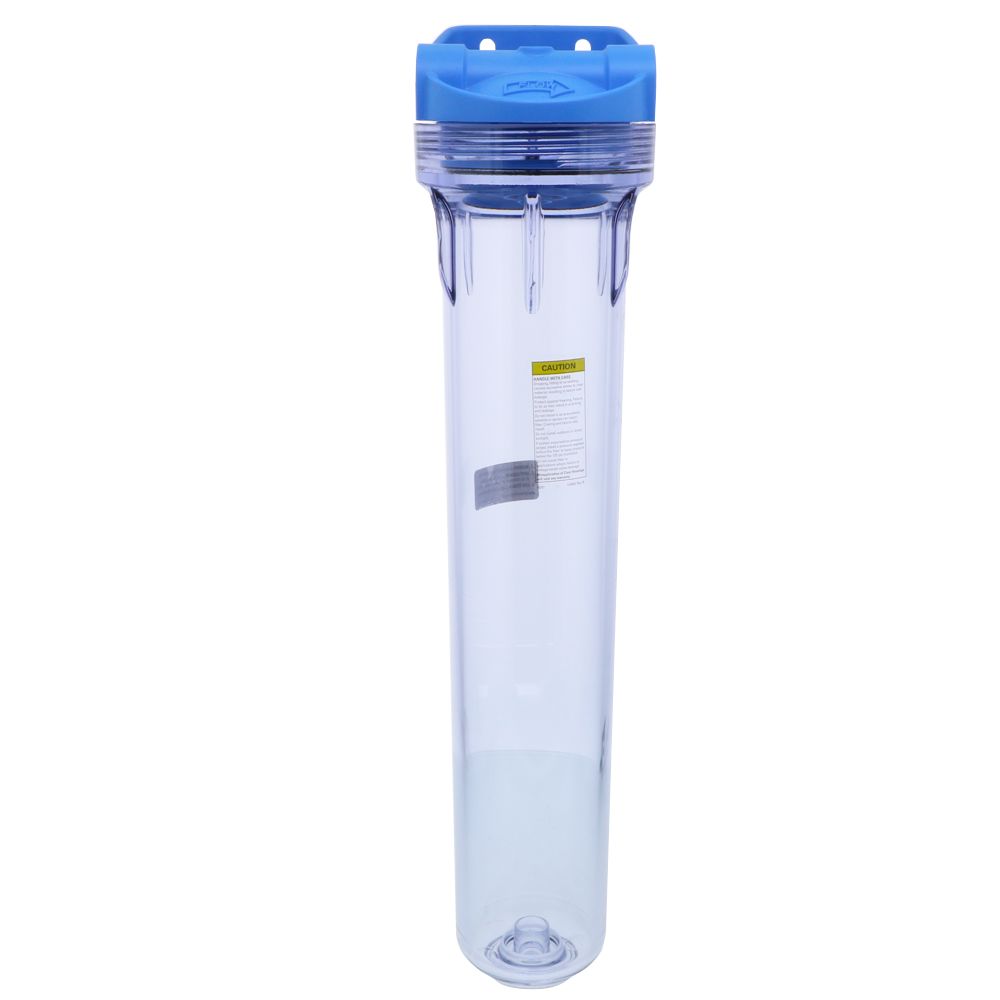 Pentek 150568 20" 3G Standard Filter Housing Blue/Clear IB w/ PR - 3/4" FPT