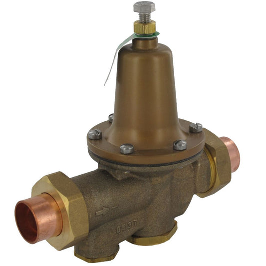 Watts LF25AUB Lead-Free Pressure Regulator 3/4" Solder Double Union