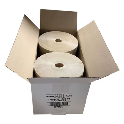 Reinforced Kraft Tape Grade 240, 2.83" [72mm] x 1000ft, Natural