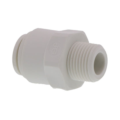 John Guest Male Connector NPTF Polypro - 1/2 x 3/8 NPTF