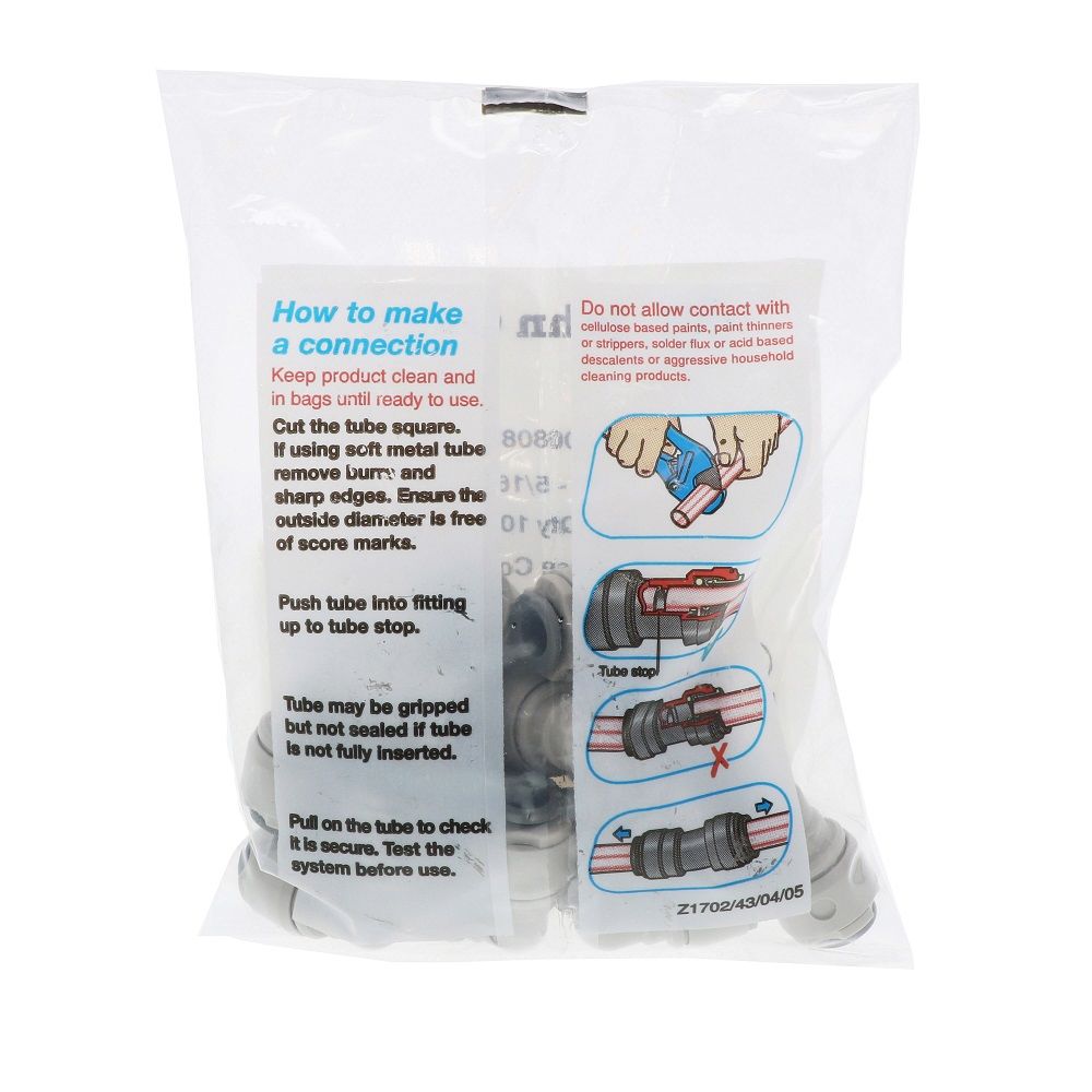 John Guest Superseal [both] Elbow Union - 5/16 x 5/16