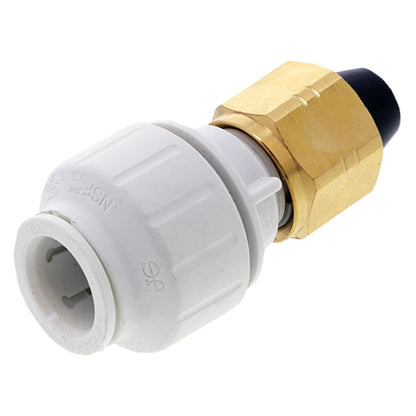 John Guest Female Connector w/Brass Nut - 1/2 CTS x 1/2 NPS