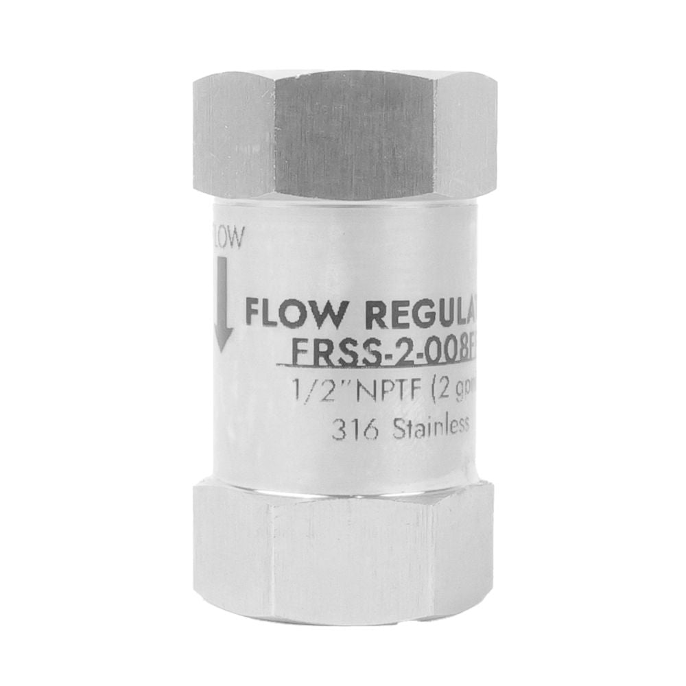 Neo-Pure Stainless Steel Flow Control 2 gpm 316SS 1/2 FPT