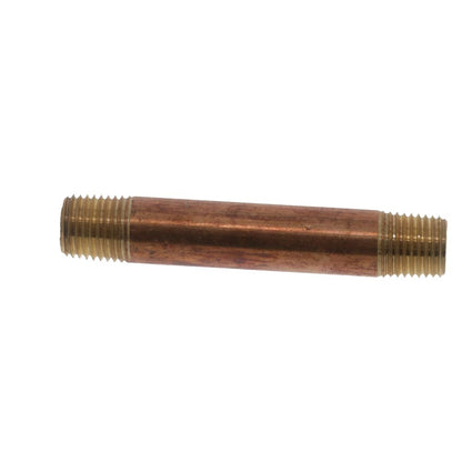 Brass Pipe Nipple Lead-Free 1/4 MPT x 3