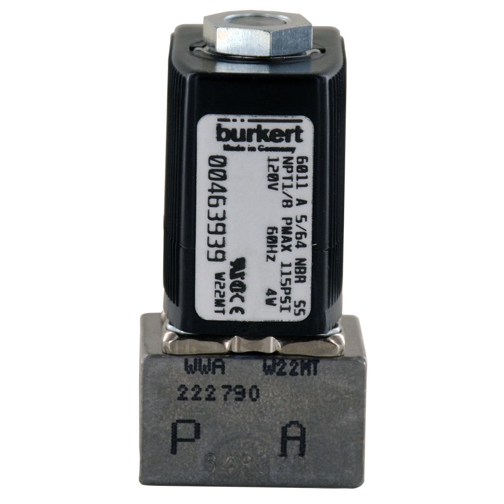 Burkert 00463939 2/2 Miniature Solenoid Valve Stainless Steel Body