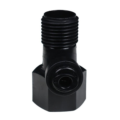 NeoFit BLACK - Feed Water Connector Acetal 1/4 x 1/2 qc x 1/3
