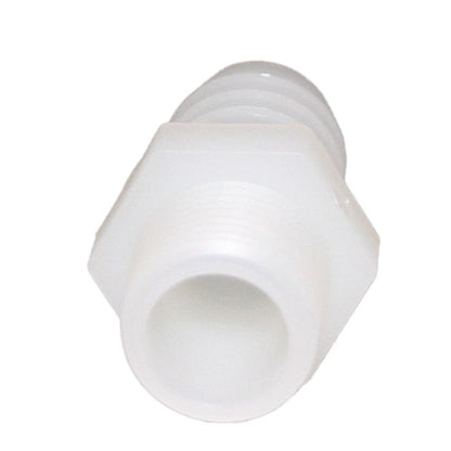 Male Barb Adapter - 5/8 ID x 3/8 MNPT - Natural Nylon
