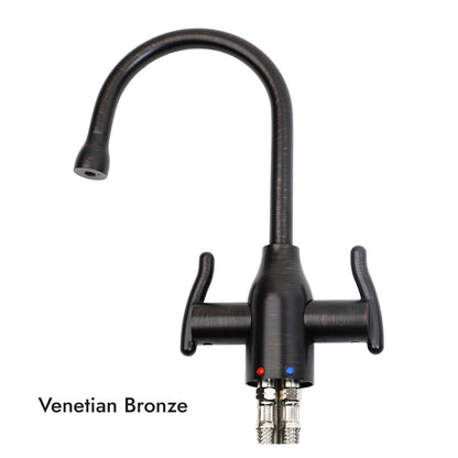 Mountain Plumbing MT1801-NL Contemporary Hot & Cold Water Dispenser w/ Wine Bottle Spout & Curved Handles