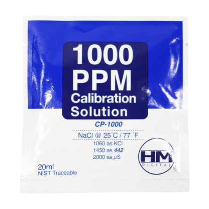 HM Digital TDS 1000 ppm Calibration Solution, 20 ml