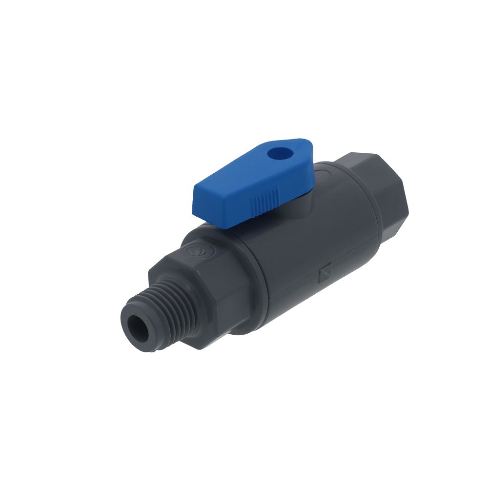 SMC 6380490 PVC Ball Valve 1/4" FNPT x 1/4" MNPT