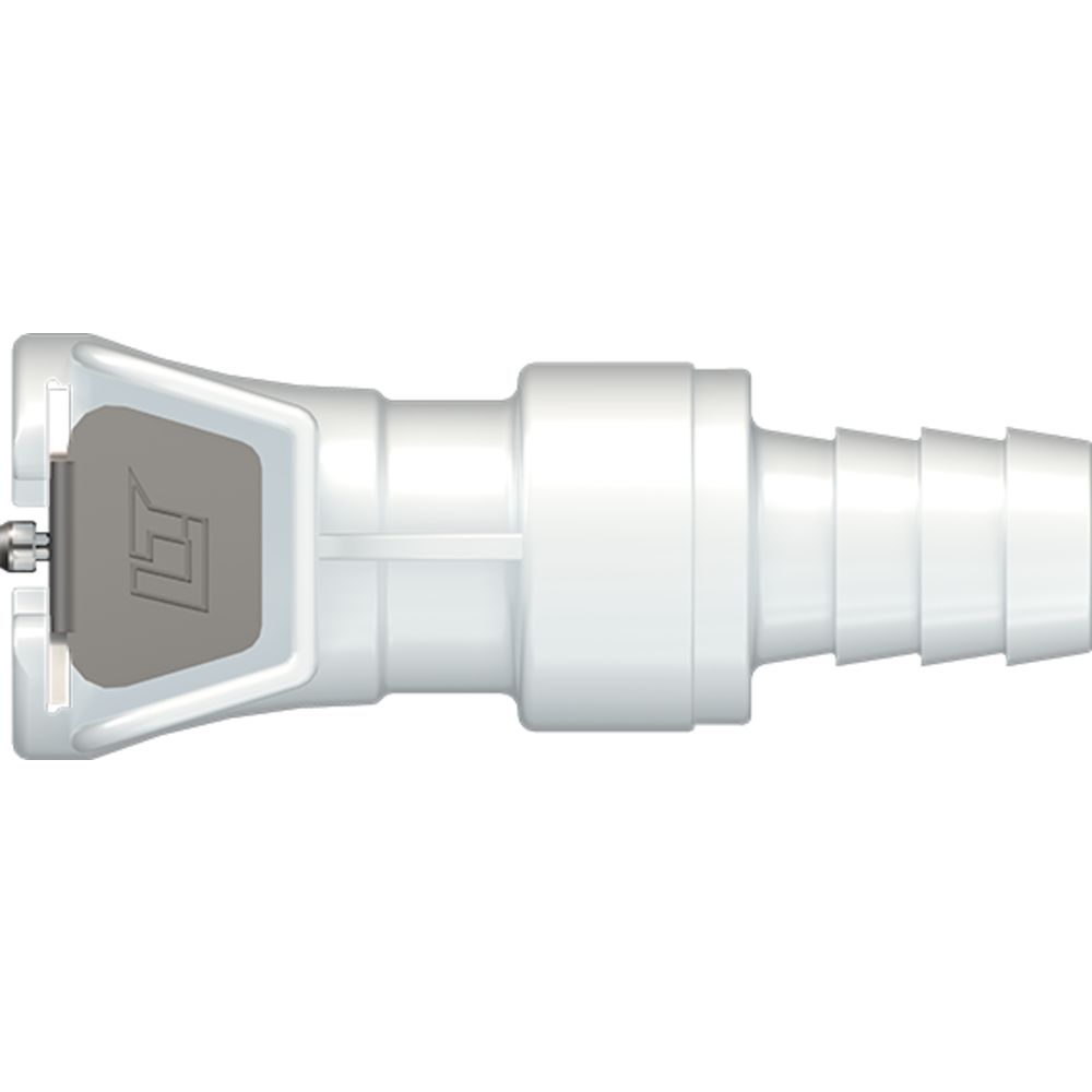 LinkTech 40AC Series Straight Female, Non-valved, 3/8" HB, Natural Acetal