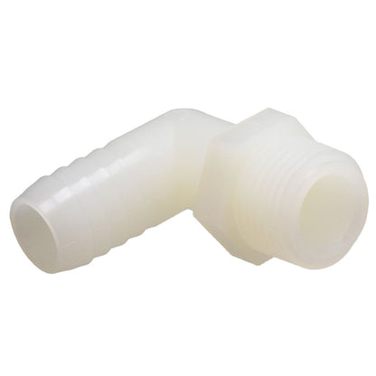 Male Elbow Barb x Male NPT - 5/8" HB x 3/4" MNPT