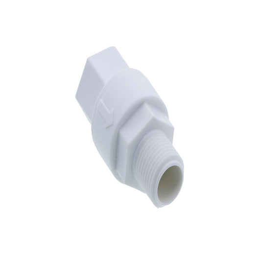 Poppet Check Valve 685 Series 1/2 FPT x 1/2 MPT, 1/3 psi, EPM SS Spring