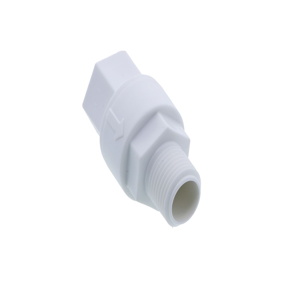 Poppet Check Valve 685 Series 1/2 FPT x 1/2 MPT, 1/3 psi, FKM [Viton] Hastelloy Spring