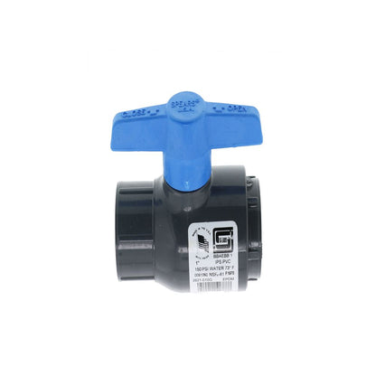 Schedule 80 PVC UTILITY BALL VALVE 1" FIPT x 1" FIPT  EPDM, Gray