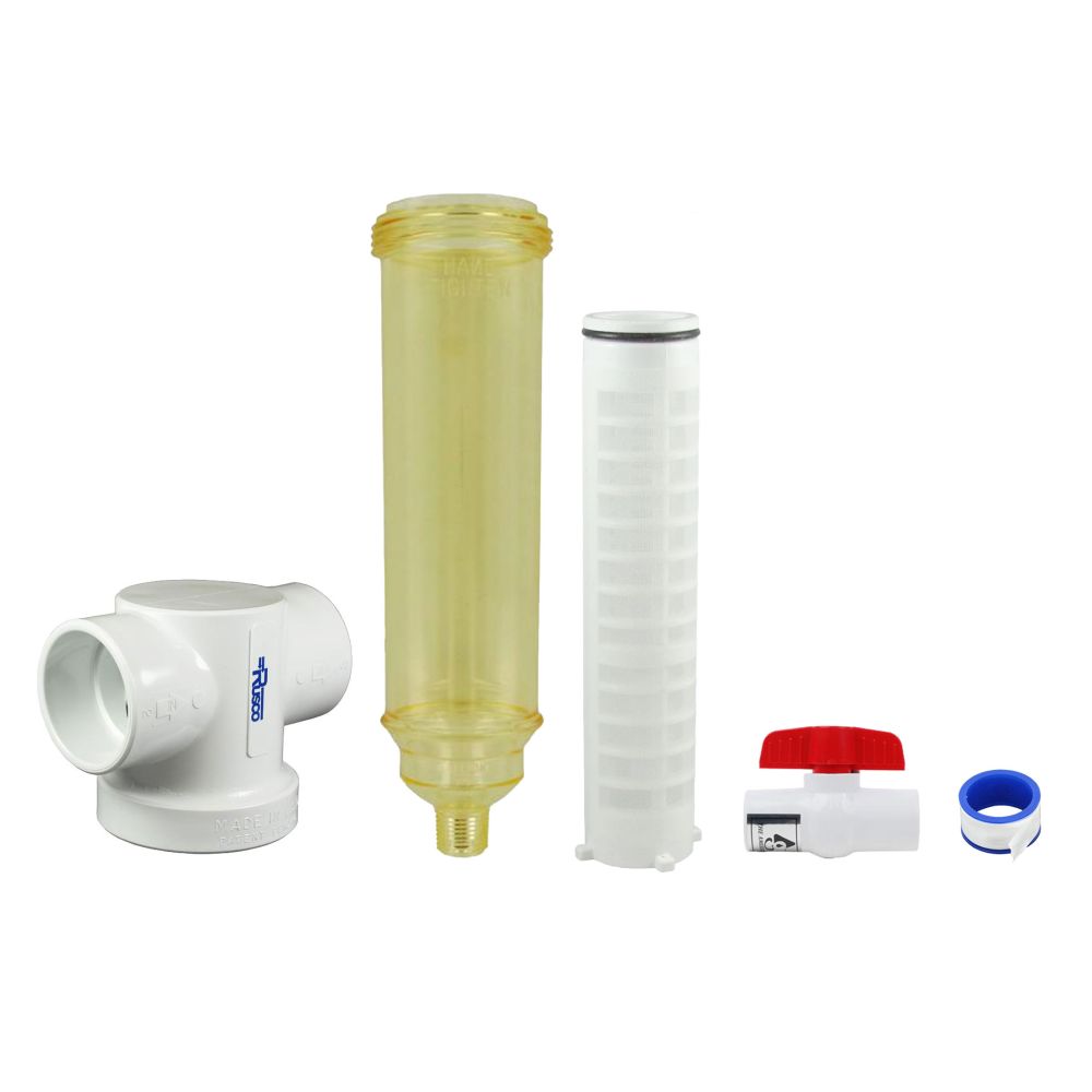 Rusco Chemically Resistant Spin Down Filter T Style 2" PE - 1000 Mesh [15 micron]