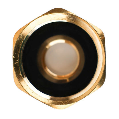 Female Brass Garden Hose Adapter with Washer 3/4 FGHT x 1/4 FIP