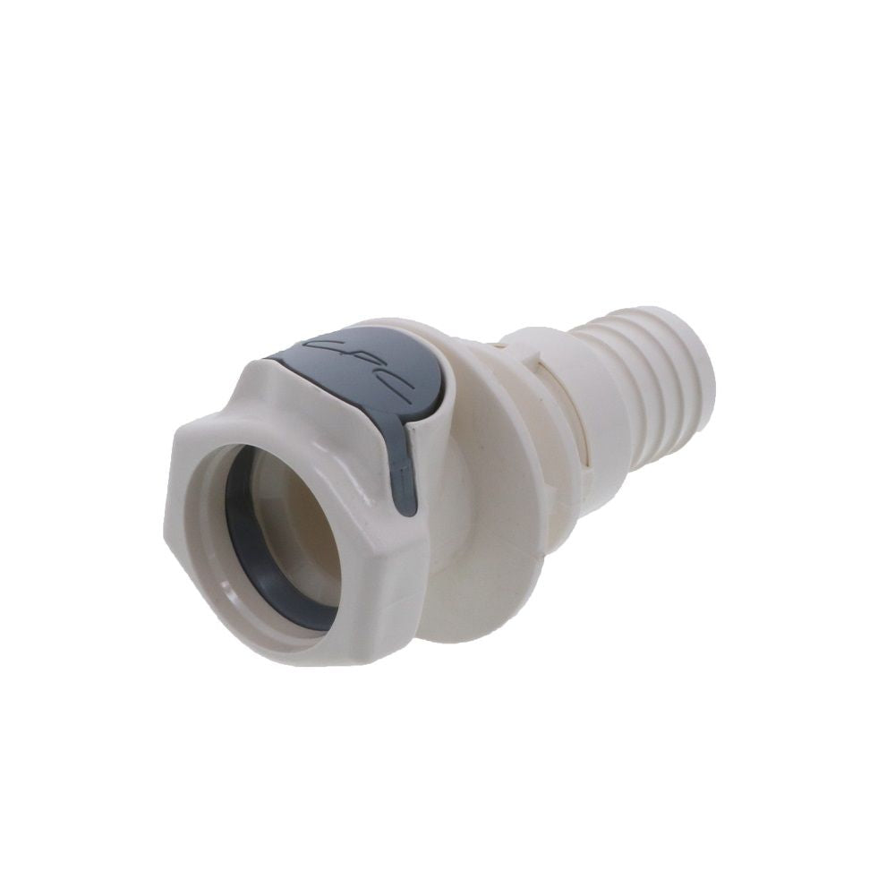 FFC161235 Non-Valved Panel Mount Hose Barb Coupling Body 3/4 ID Barb