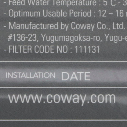 Coway WJIF12 Inno-Sense Post Carbon Filter 12"
