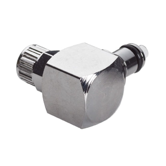 Multi-Mount Valved Elbow PTF Coupling Insert - 1/4 PTF Chrome