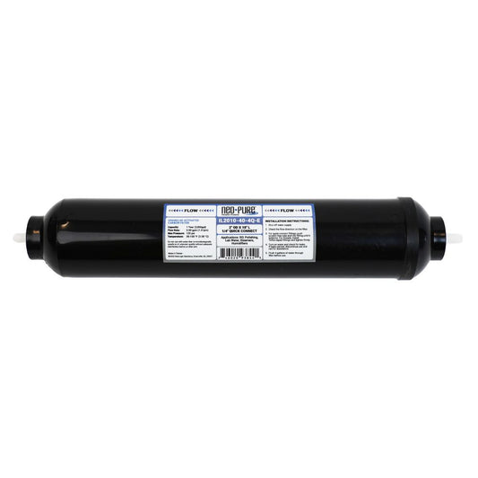 Neo-Pure Black Inline 2x10 10mic Postfilter GAC CTO 1/4' QC