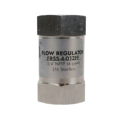 Neo-Pure Stainless Steel Flow Control 4 GPM SS - 3/4 FPT