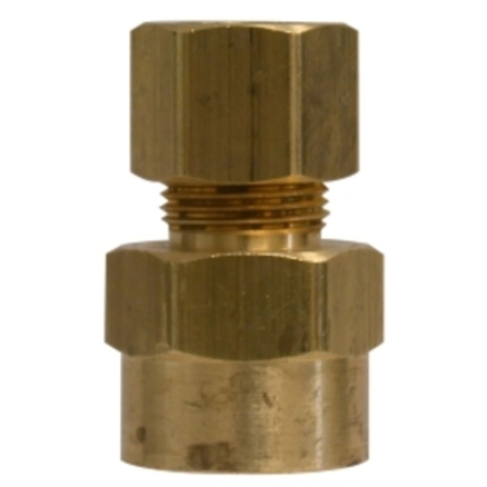 Brass 3/8" X 1/4" Compression X FIP Adapter