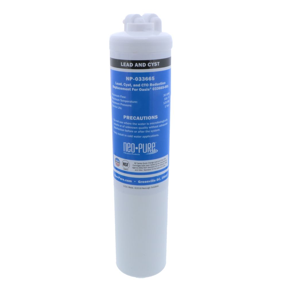 Oasis® Replacement 033665-001 Quick Change Lead/Cyst Filter black by Neo-Pure