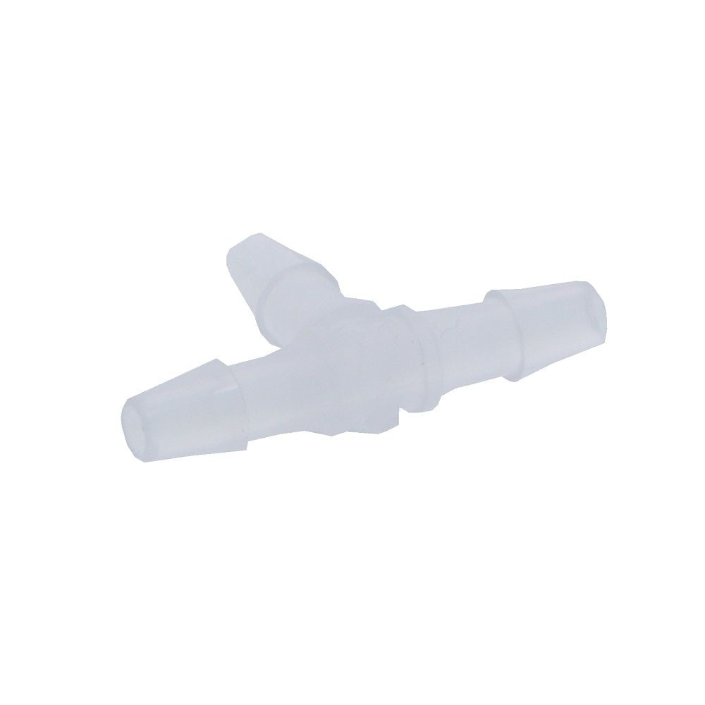 FitQuik Polypropylene Union Tee Barb Fitting - 1/8 ID x 1/8 ID x 1/8 ID