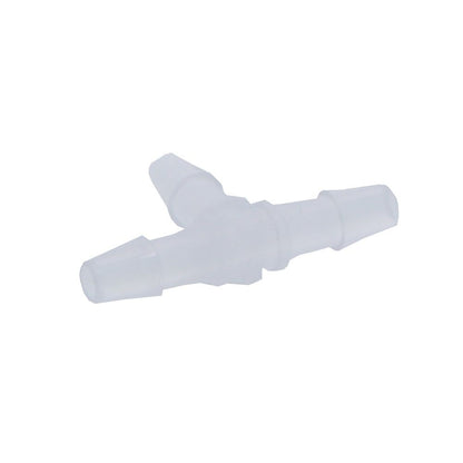 FitQuik Polypropylene Union Tee Barb Fitting - 1/8 ID x 1/8 ID x 1/8 ID