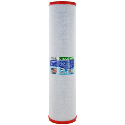 Neo-Pure CTOCL-4520 20" x 4-1/2" Coconut Shell Carbon Block Filter 0.5 micron