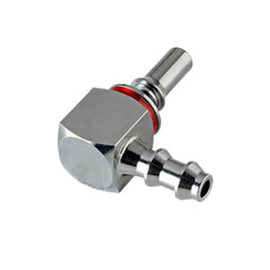 LQ2D2304LRED Valved Elbow Locking Hose Barb Harb Liquid Cooling Coupling Insert 1/4"