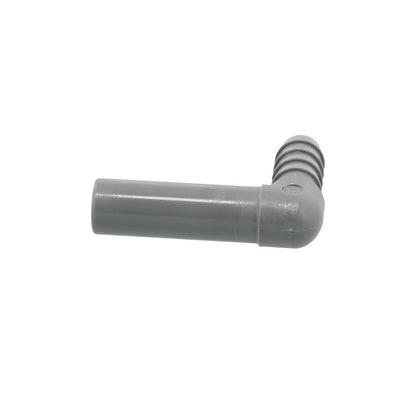 John Guest Stem Elbow Barb Connector  - 3/8 OD Stem x 5/16 ID Barb