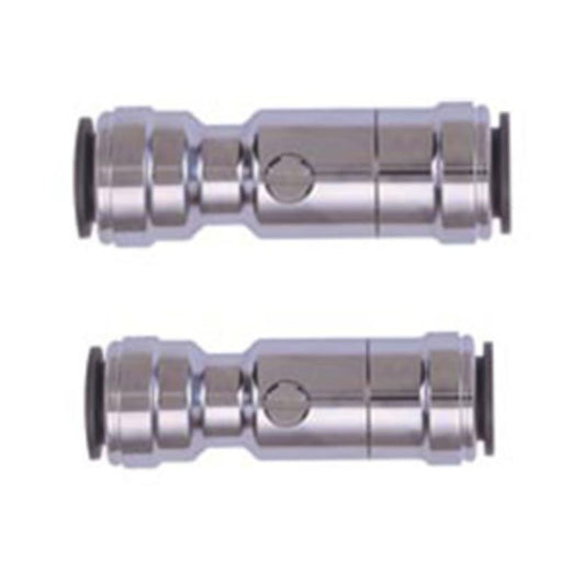 John Guest 15HSV Service Valve Brass Chrome Plated - 15mm
