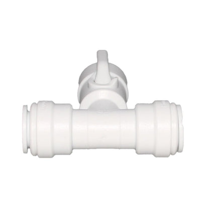 John Guest Acetal Angle Stop Valve w/Check Valve - 15mm x 15mm x 3/8"