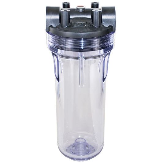 Pentek 150587 10" 3G Standard Filter Housing Black/Clear MB Cap w/ PR - 3/4" FPT