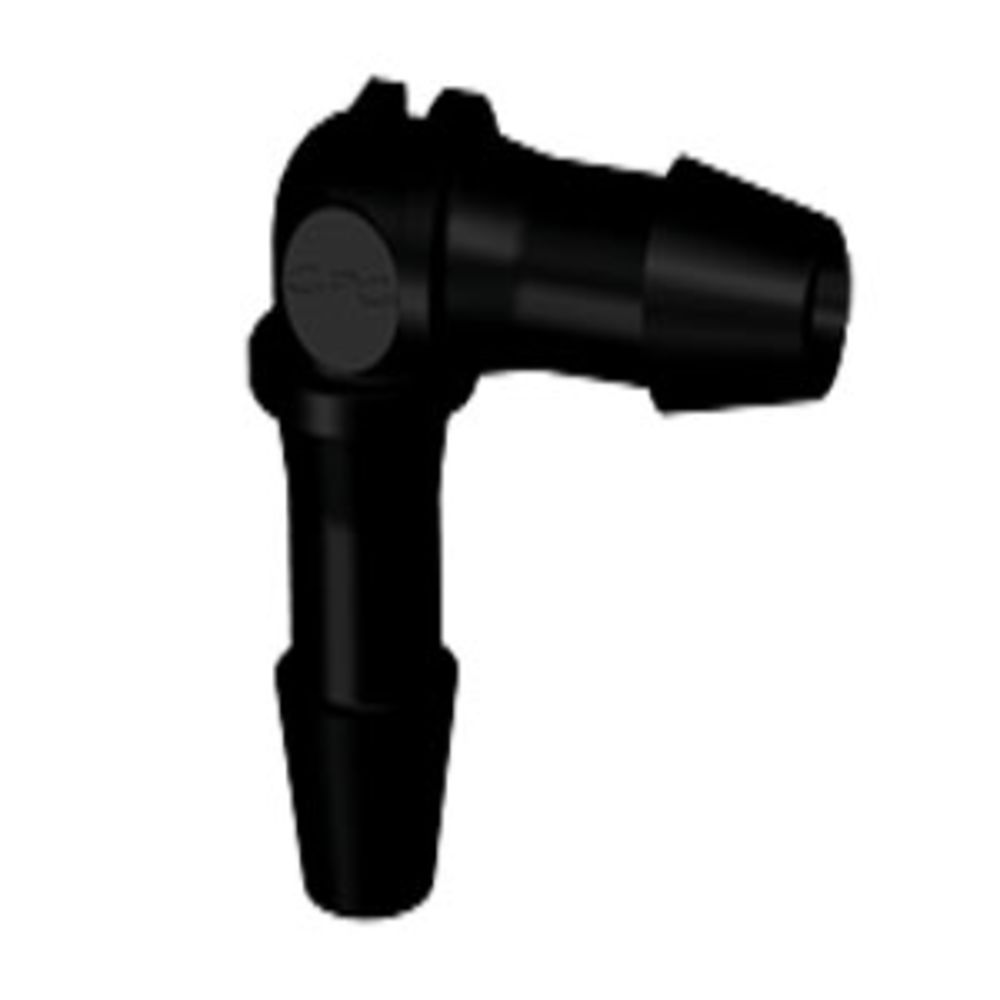 HE631 Elbow Fitting Black Nylon 3/16 HB X 3/16 HB