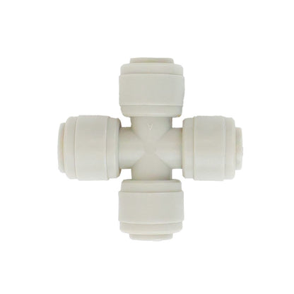 NeoFit - Acetal Gray Union Cross 1/4" tube