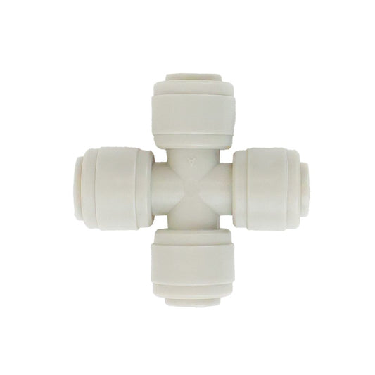 NeoFit - Acetal Gray Union Cross 1/4" tube