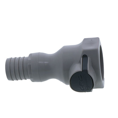 UDC Valved In-Line Hose Barb Coupling Body - 3/4 ID Barb Buna-N O-Ring