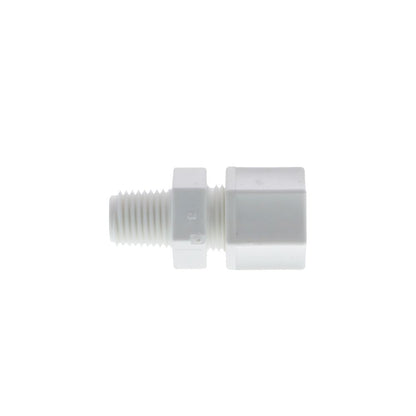 JACO 10-6-4-P-PG Polypropylene Male Connector 3/8 OD Tube x 1/4 MPT