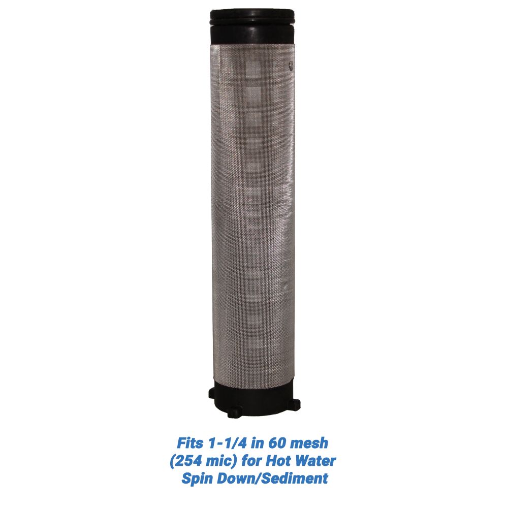 Rusco/Vu-Flow Hot Water Filter Screens for Spin-Down/Sediment Filters - Fits 3/4 in 60 mesh [254 mic] for Hot Water Spin Down/Sediment