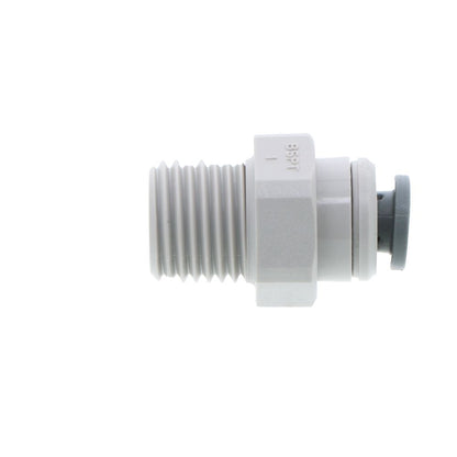 John Guest Male Connector BSPT - 3/16 x 1/4  BSPT
