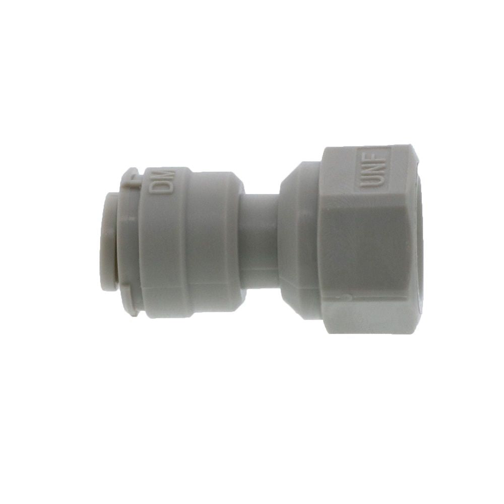 DMfit Female Flare Adapter - 1/4 Push-in x 7/16"-20UNF- V Type