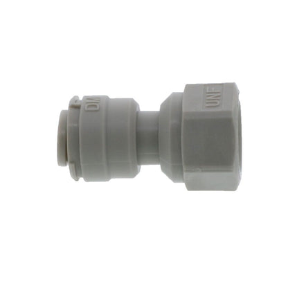 DMfit Female Flare Adapter - 1/4 Push-in x 7/16"-20UNF- V Type