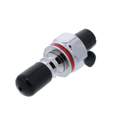 LQ4D46004RED Valved Straight Thread Liquid Cooling Coupling Insert 1/4 SAE-04 Warm Red