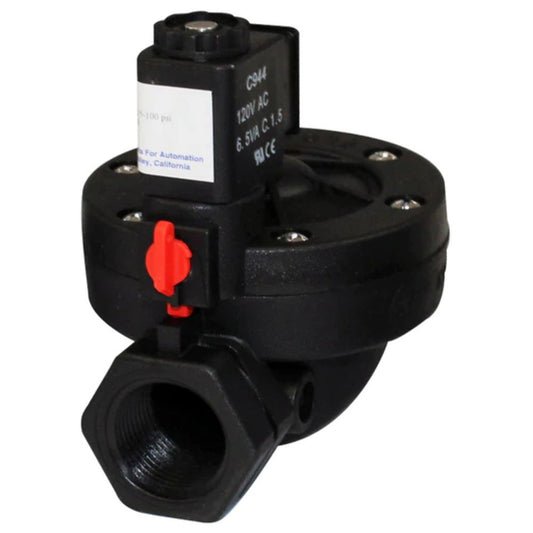 AXEON GC Solenoid Valve Kit with DIN and 3 Meter Cord N/C 3/4" FNPT 110V