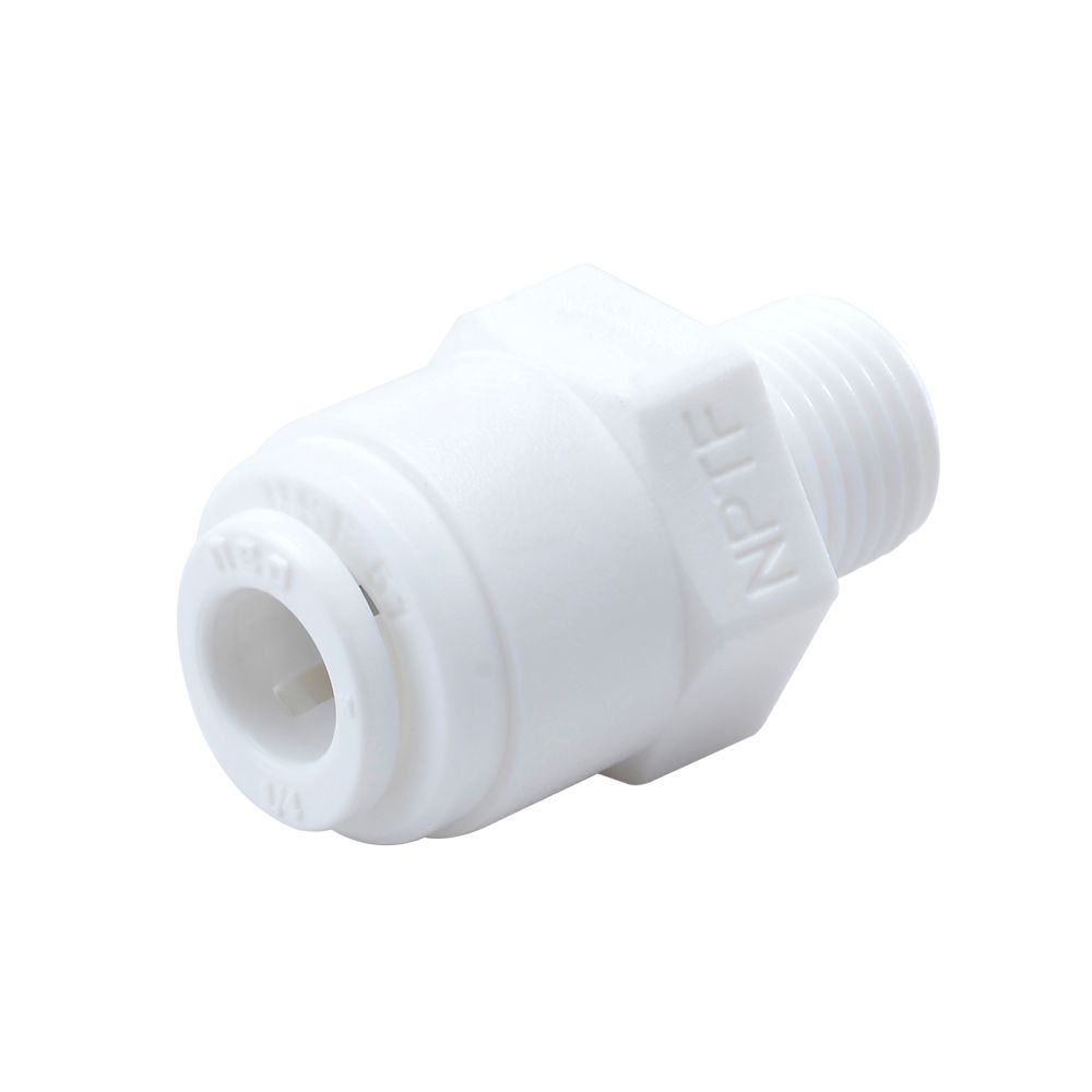 NeoFit - Acetal White Male Connector 1/4" tube x 3/8"BSPT