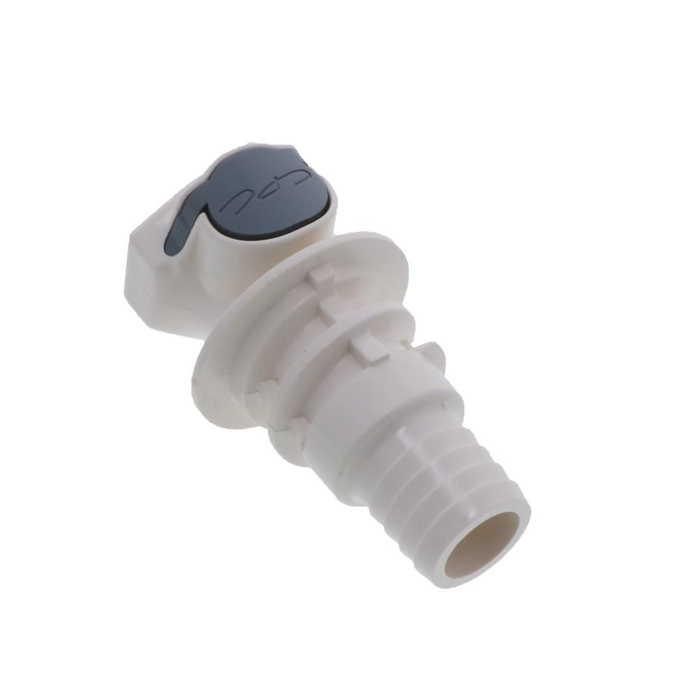 FFC161235 Non-Valved Panel Mount Hose Barb Coupling Body 3/4 ID Barb